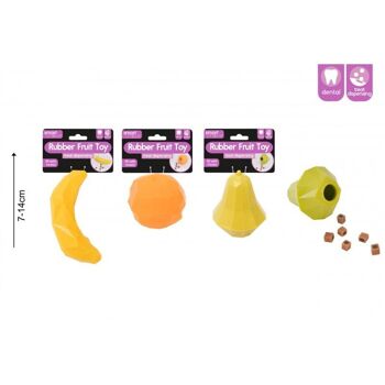 Jouets pour chiens distributeurs de friandises aux fruits d'été WufWuf & Smart Choice, paquet de 3 2