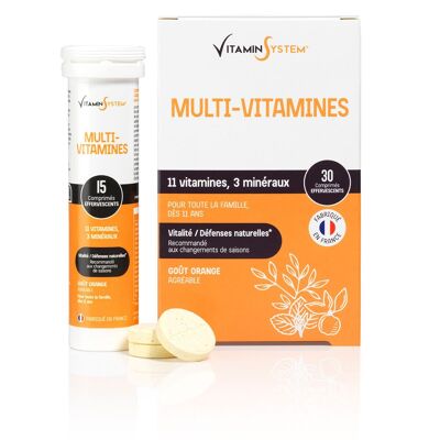 Multivitamines 2 x 15 comprimés effervescents