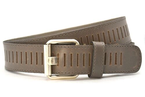 Timbelt 40428 - Perforated Belt - Full Grain Leather - Stitched Edge