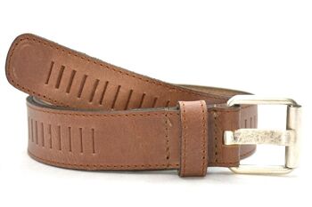 Timbelt 40428 - Ceinture perforée - Cuir pleine fleur - Bord cousu 14