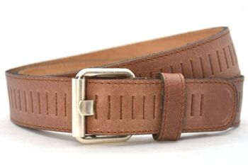 Timbelt 40428 - Ceinture perforée - Cuir pleine fleur - Bord cousu 15