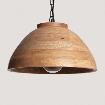 Ledkia Lampe à Suspension en Bois Naisha M ILUZZIA Naturel