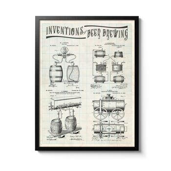 Affiche Inventions Brassage de Bière 3
