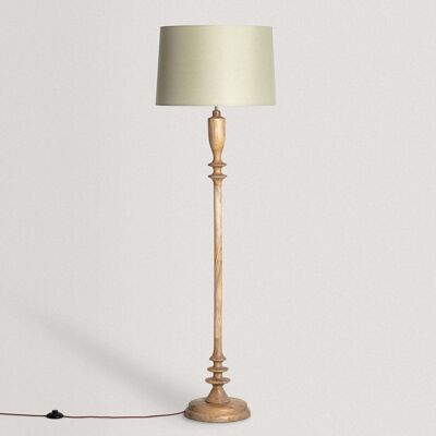 Ledkia Meena Wood Floor Lamp ILUZZIA Green