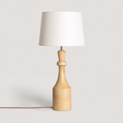 Ledkia Marala ILUZZIA Wood Table Lamp Old White