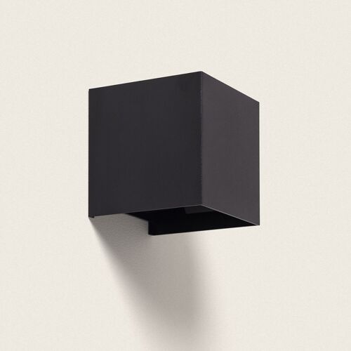 Ledkia Aplique de Pared Exterior LED 6W Aluminio Superficie Berhus Negro