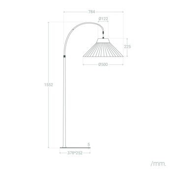 Ledkia Lampadaire d'Extérieur Métal et Corde Montréal Naturel 2