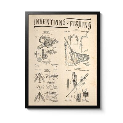 Poster delle invenzioni della pesca