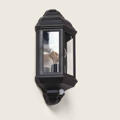 Ledkia PC Outdoor Wall Light with PIR Sensor Newquay Black