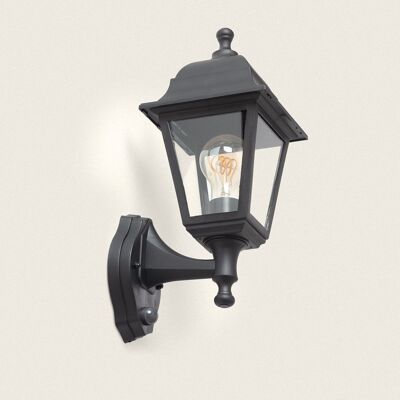 Ledkia Sennen Black Outdoor Wall Lamp with Black PIR Sensor