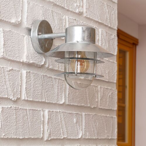 Ledkia Aplique de Pared Exterior Acero Galvanizado Coastal Stage Acero