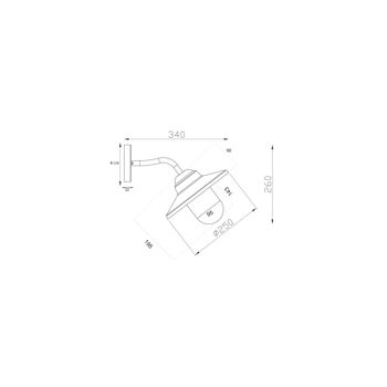 Ledkia Perth Applique d'extérieur en métal rouille 6