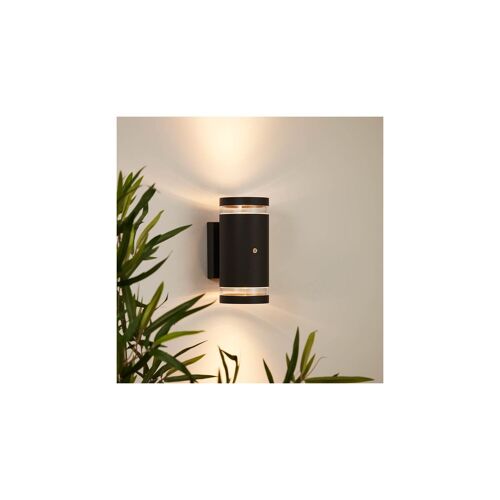 Ledkia Aplique de Pared Exterior Iluminación Doble Cara Dez con Sensor Crepuscular Antracita