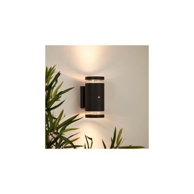 Ledkia Outdoor Wall Light Double-Sided Lighting Dez with Twilight Sensor Anthracite