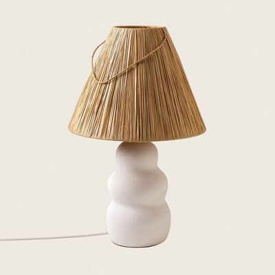 Ledkia Ceramic Table Lamp Ulan White