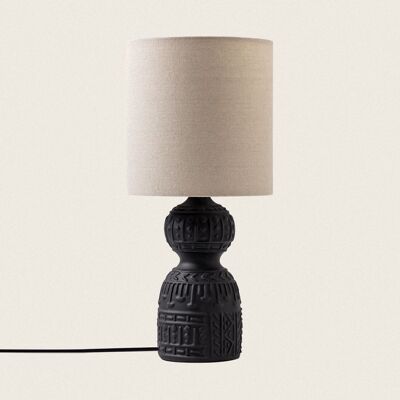 Ledkia Ceramic Table Lamp Hulun Black