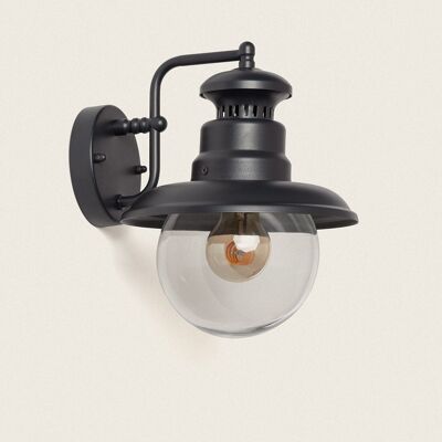 Ledkia Lurnea Black Aluminum Outdoor Wall Lamp