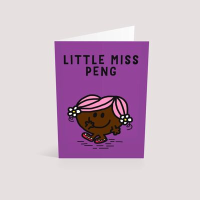 Little Miss Peng | Blank Greetings Card-KAZVARE-234