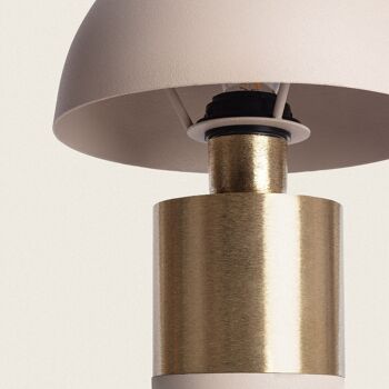 Lampe de table en métal Ledkia Lis Beige 4