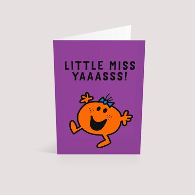 Little Miss Yaaasss! | Blank Greetings Card-KAZVARE-235
