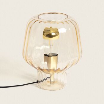 Lampe de table en cristal transparent Vittoria Ledkia 1