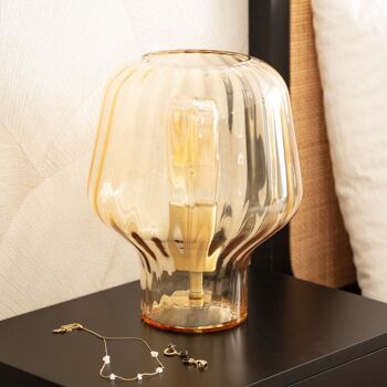 Lampe de table en cristal transparent Vittoria Ledkia 7