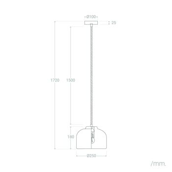 Lampe à Suspension Ledkia en Métal Beth Doré 2