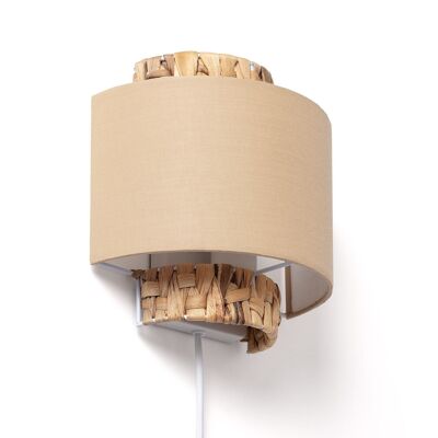 Lampada da Parete Ledkia Fibre Naturali Orleans Beige