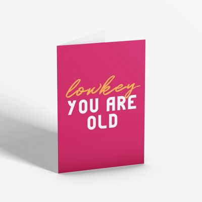 Lowkey, You Are Old | Birthday Card-KAZVARE-238