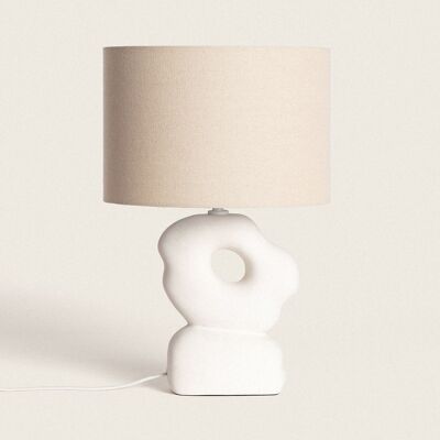 Ledkia Ceramic Table Lamp Illinois White