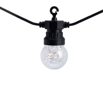 Guirlande LED d'extérieur Ledkia de 10 Bernia 7 Ampoules.5m Blanc Chaud 2700K 1