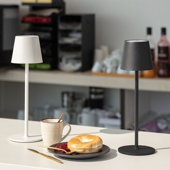 Ledkia Lampe de Table LED Portable 3W en Métal avec Batterie Rechargeable USB Jaune Anisa 2