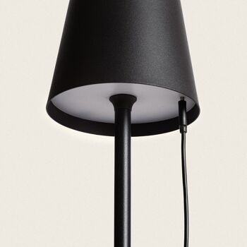 Ledkia Lampe de Table LED Portable 3W en Métal avec Batterie Rechargeable USB Anisa Noir 6