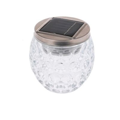 Ledkia Kesia Solar LED Glass Jar Warm White 2700K