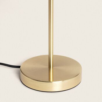 Lampe de table Ledkia Klimt en métal et verre ambre 7