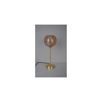 Lampe de table Ledkia Klimt en métal et verre ambre 9