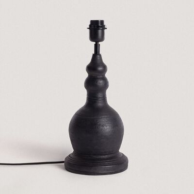 Ledkia Earthenware Table Lamp Ø300 mm Jara ILUZZIA Dark Gray