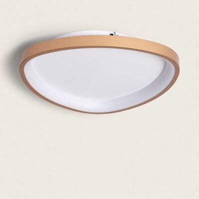 Ledkia LED Ceiling Light 20W Oval Metal Ø420 mm CCT Selectable Owen Golden