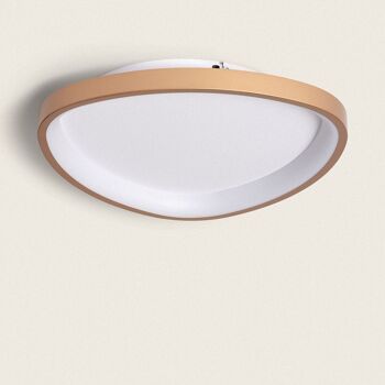 Plafonnier LED Ledkia 20W Ovale Métal Ø420 mm CCT Sélectionnable Owen Doré