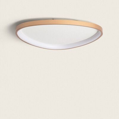 Ledkia LED Ceiling Light 30W Oval Metal Ø600 mm CCT Selectable Owen Golden