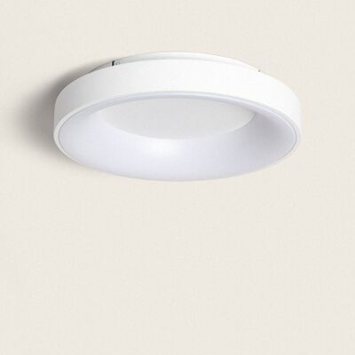 Ledkia LED ceiling light 40W Circular Metal Ø470 mm CCT Selectable Jacob White
