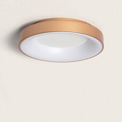 Ledkia LED ceiling light 40W Circular Metal Ø470 mm CCT Selectable Jacob Golden