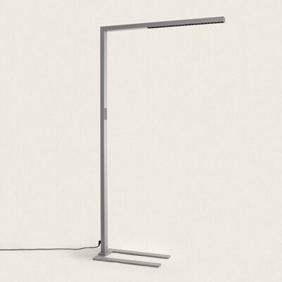 Ledkia LED Floor Lamp 60W Aluminum Dimmable Two Sides with Motion Detector SupremLight 4 Gray