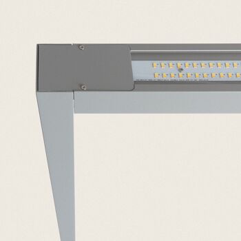 Ledkia Lampe de Table LED 60W avec Pince en Aluminium à Intensité Variable Deux Côtés avec Détecteur de Mouvement SupremLight 4 Gris 2