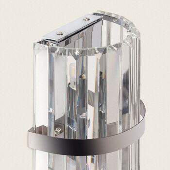 Ledkia Applique Murale Chrome Zashi Cristal 3