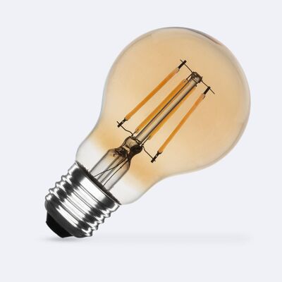 Ledkia Ampoule à Filament LED E27 6W 720 lm A60 Or Blanc Chaud 2200K