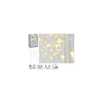 Ledkia Rideau Guirlande LED Extérieur 3m Glaçon Transparent Blanc Chaud 2700K 1