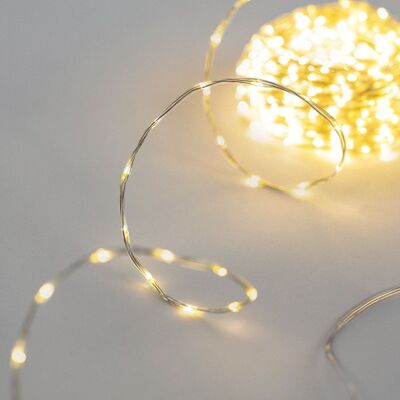 Ledkia Guirlande Extérieure LED Transparente Blanc Chaud 18m Transparent