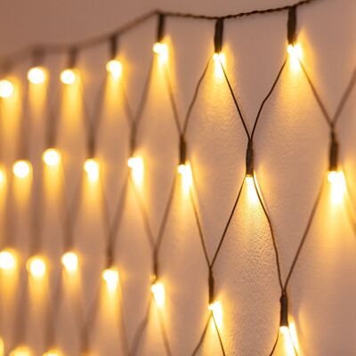 Ledkia Verlängerung 2 m für LED-Vorhang im Freien, Rot, Warmweiß, 2700 K