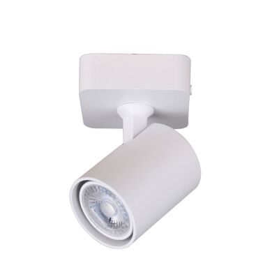 Ledkia Lámpara de Techo Orientable Cora 1 Foco Blanco Blanco